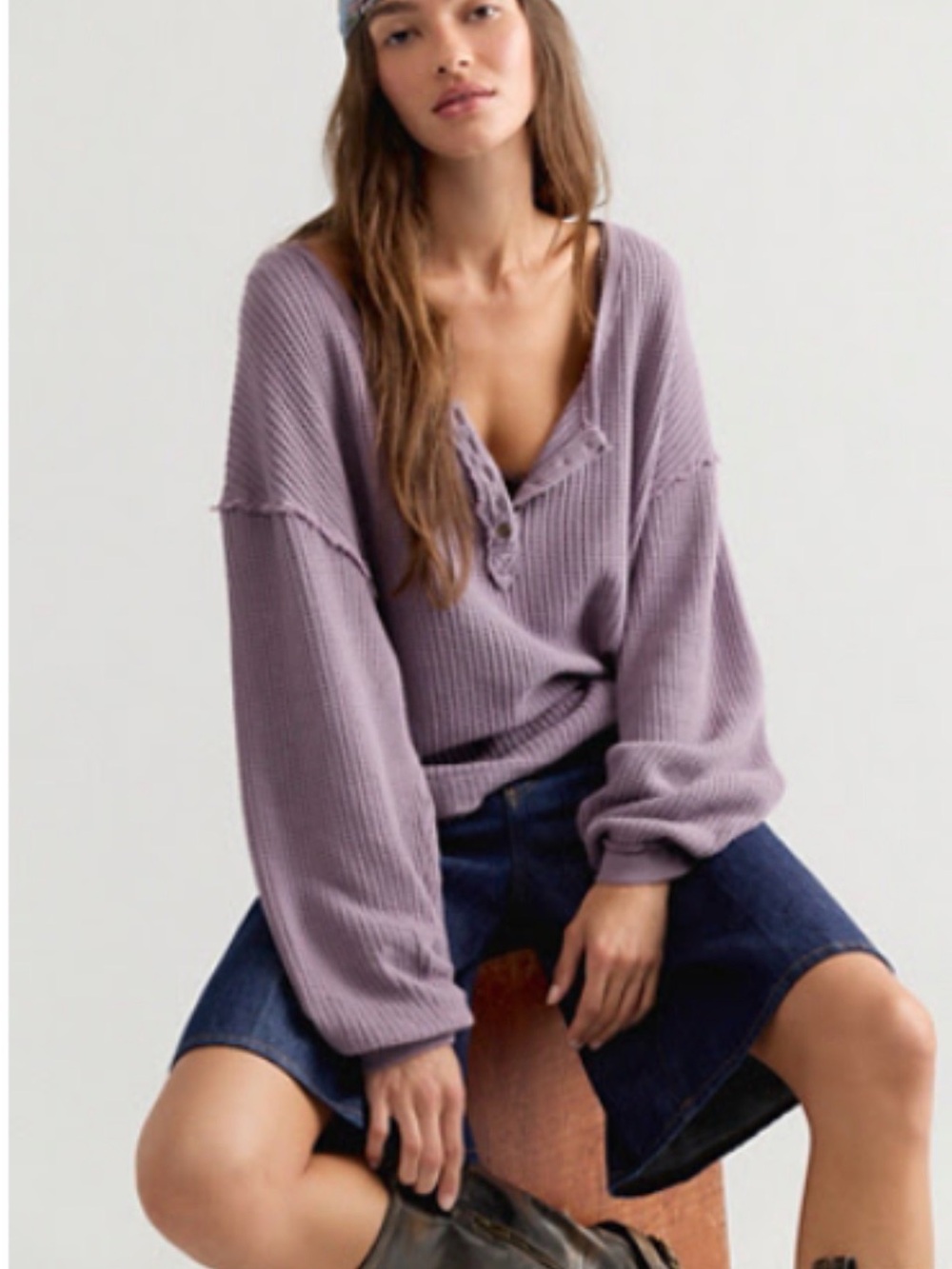 We The Free Montreal Oversized Thermal Henley